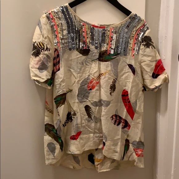 Anthropologie Sequin Top - Picture 1 of 6